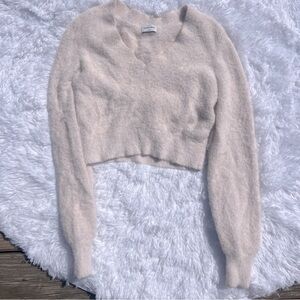 Aritzia-Sunday Best Cozy Blush Colored Sweater